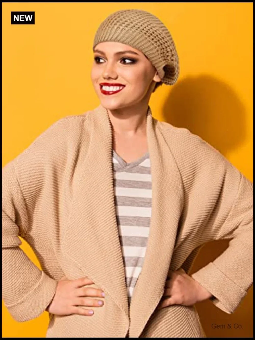 3 Pack Soft Slouchy Crochet Beret Hats for Women